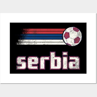 Serbia Soccer Retro Vintage Posters and Art